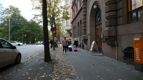 Center of Helsinki Stock Footage 217982114