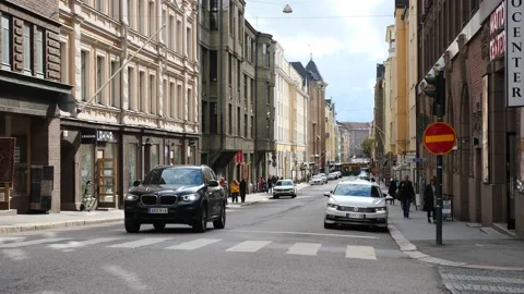 Center of Helsinki Stock Footage 217982211