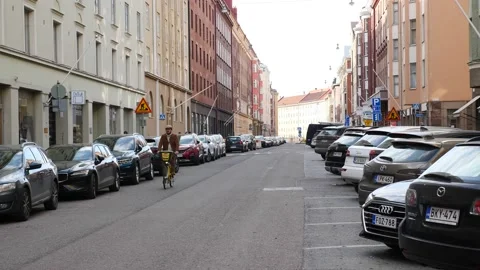 Center of Helsinki Stock Footage 217982251