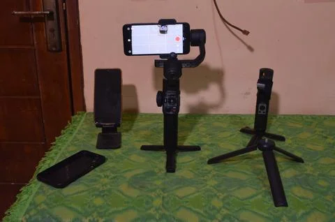 Center High Angle View of Mobile Gimbal Equipment Stock Photos