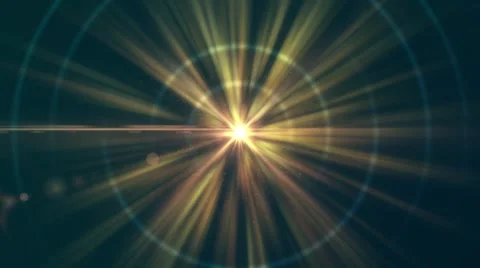 Center light with flare - Motion background video loop HD Stock Footage 67284524