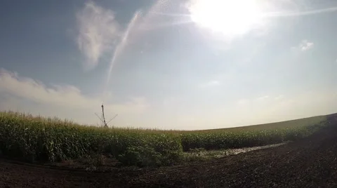 Center Pivot Irrigation System Stock Footage 68417782