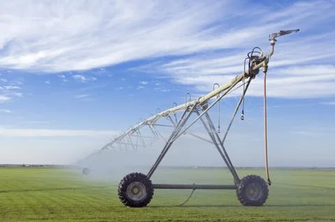 Center pivot irrigation system Stock Photos