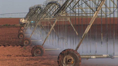 Center pivot at work 6 Stock Footage 27564211
