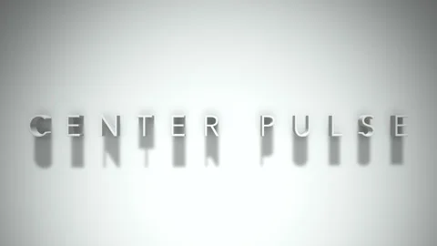 Center pulse 3D title animation white text on a white background Stock Footage 299749884