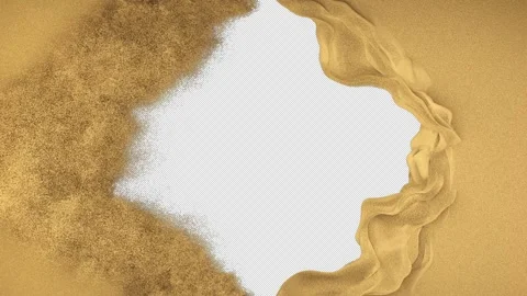 Center Sand Wipe Transition Effect Stock Footage 306815629