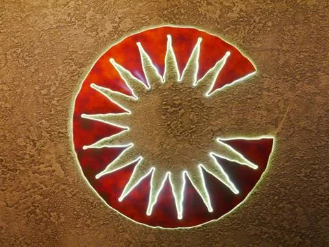 Center of the sun Foto stock
