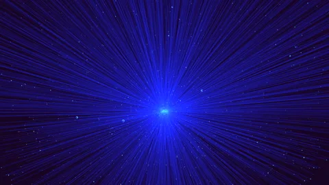 Centered blue background with radiant light Vídeo Stock 315098154