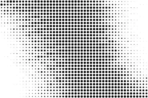 Centered Dotted Halftone Background Pattern イラスト素材