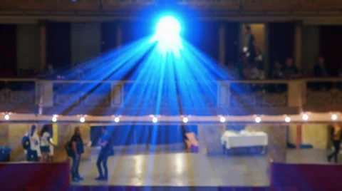 Centered Projection Beaming Rays of Light Stock Footage 68625314
