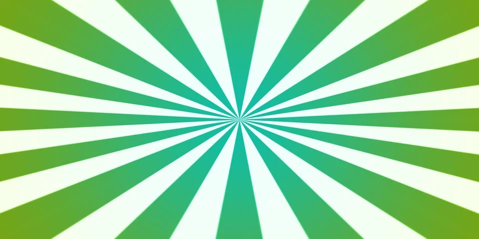 Centered rays in blue green to lime green Stock Illustration