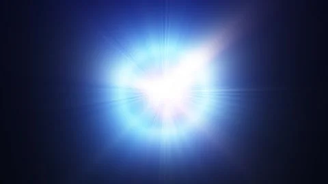 Centered rays of light on a dark background. Animation of sky light Stock Footage 314464820