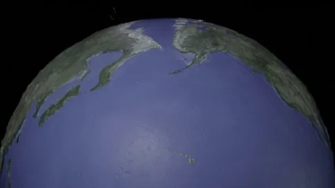 Centered seamless loop of top of projector style globe Stock Footage 72121327