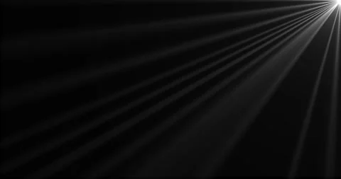 Centered sun light rays on a black background. Heaven light from dynamic high-qu 库存影片 333464050