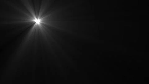 Centered white light rays on black background. Heaven light animation Video stock 256126918