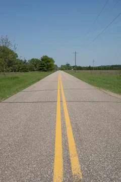 Centerline Road Stock Photos
