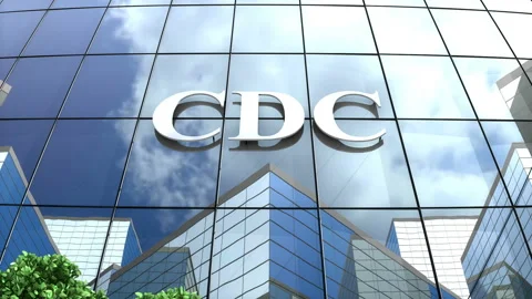 Centers for Disease Control building cloud time lapse. Stockbeeldmateriaal 130696843
