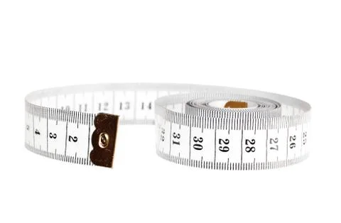 Centimeter isolated on white Stock Photos