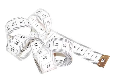 Centimeter isolated on white Stock Photos