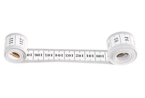 Centimeter isolated on white Stock Photos