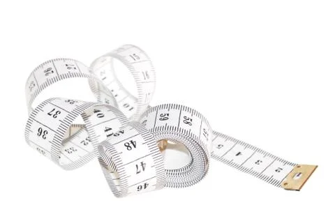 Centimeter isolated on white Stock Photos
