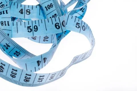 Centimeter on the white background Stock Photos