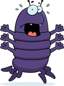 Centipede Panic Stock Illustration