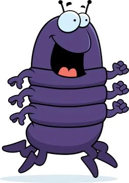 Centipede Running Stock Illustration