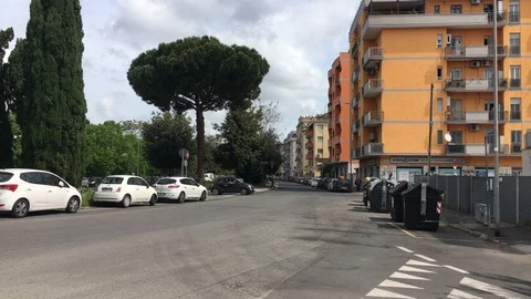 Centocelle district in Rome during the lockdown due to COVID19 库存影片 129494100