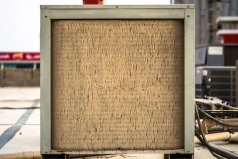 Central ac compressor Stock Photos