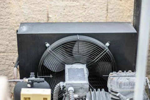 Central ac compressor Stock Photos