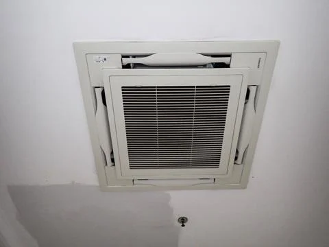 Central AC installed on the ceiling Stock Photos