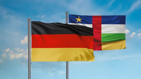 Central African flag Stock-Footage 245110943