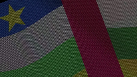 Central African Republic Flag Digital Particle Waving Seamless Loop Animati.. Stock Footage 339302341