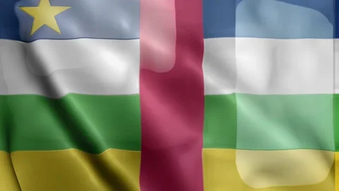 Central-african-republic Flag Video stock 133775172