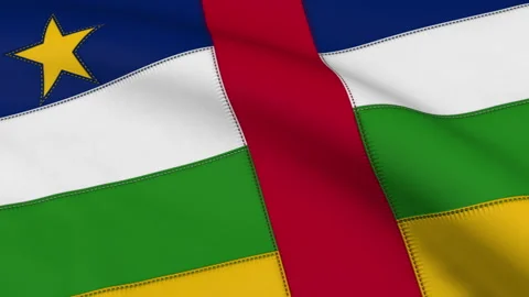 Central African Republic Flag Stock Footage 241177909
