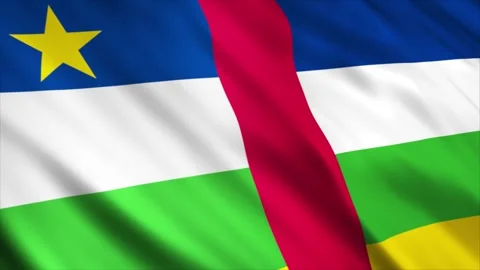 Central African Republic Flag Stock Footage 249031659