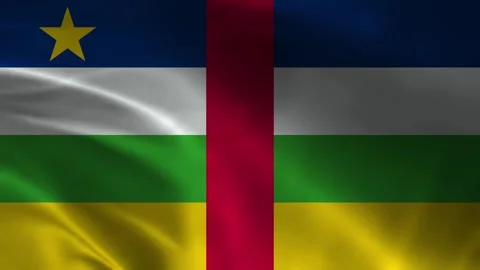 Central African Republic Flag Stock Footage 336903436