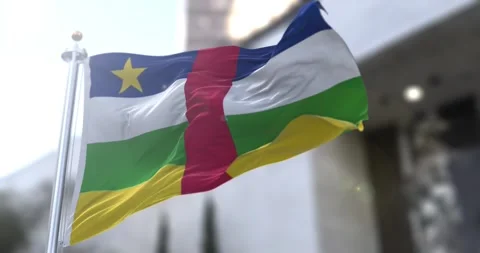 Central-african-republic-flag-waving-seamless-loop-4k-60fps Stock Footage 332275852