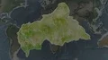 Central African Republic - hub of the world. Satellite 4k or 4k+ Resolution