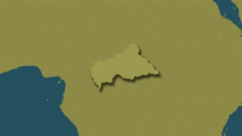 Central African Republic map - glide. Shadow. Pattern. Stock Footage 147690939