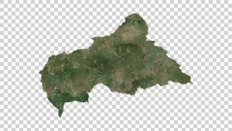 Central African Republic Map Stock Illustration