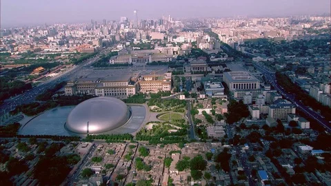Central Arial shoot in Beijing Stock-Footage 96871074