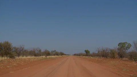 Central Australia Road Stock Footage 90152423