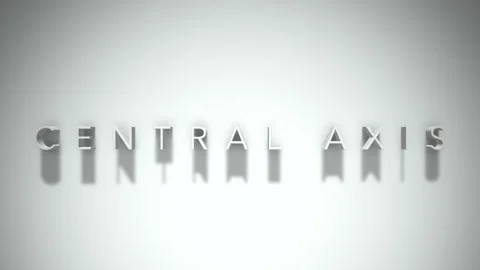 Central axis 3D title animation with shadows on a white background Stock Footage 298002672