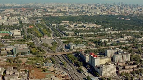 The central axis of Beijing Olympic Games from Yongding Gate to Tiananmen Square Stock Footage 300076330
