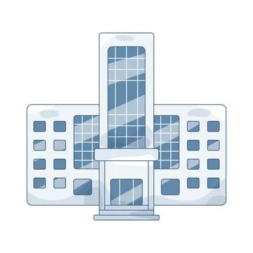 Central bank building Stock Illustration