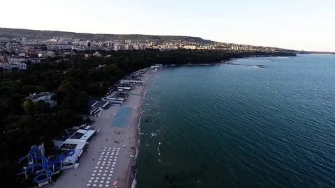 Central beach in Varna Stock Footage 81295464