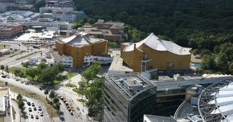 Central Berlin, aerial view Stock Footage 96006463