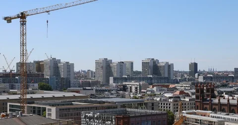 Central Berlin, aerial view Stock Footage 96223880